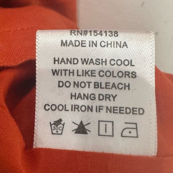 Staud Epona Cut-Out Linen Mini Dress in Burnt Orange - Picture 9 of 10